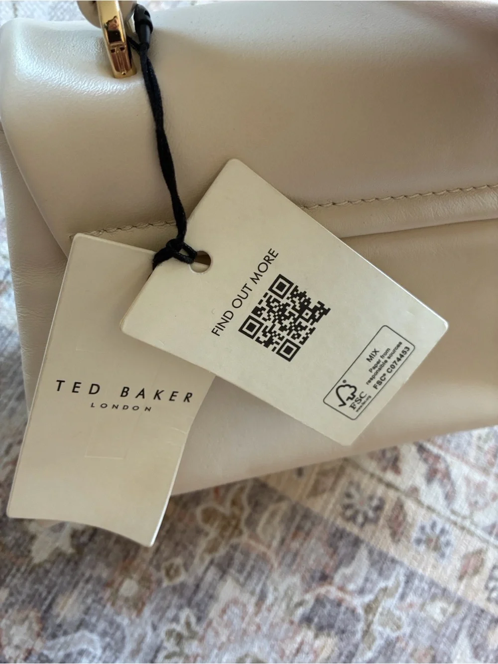 NWT Ted Baker Poppy 2.0 satchel Handle Bag with Gold Lock